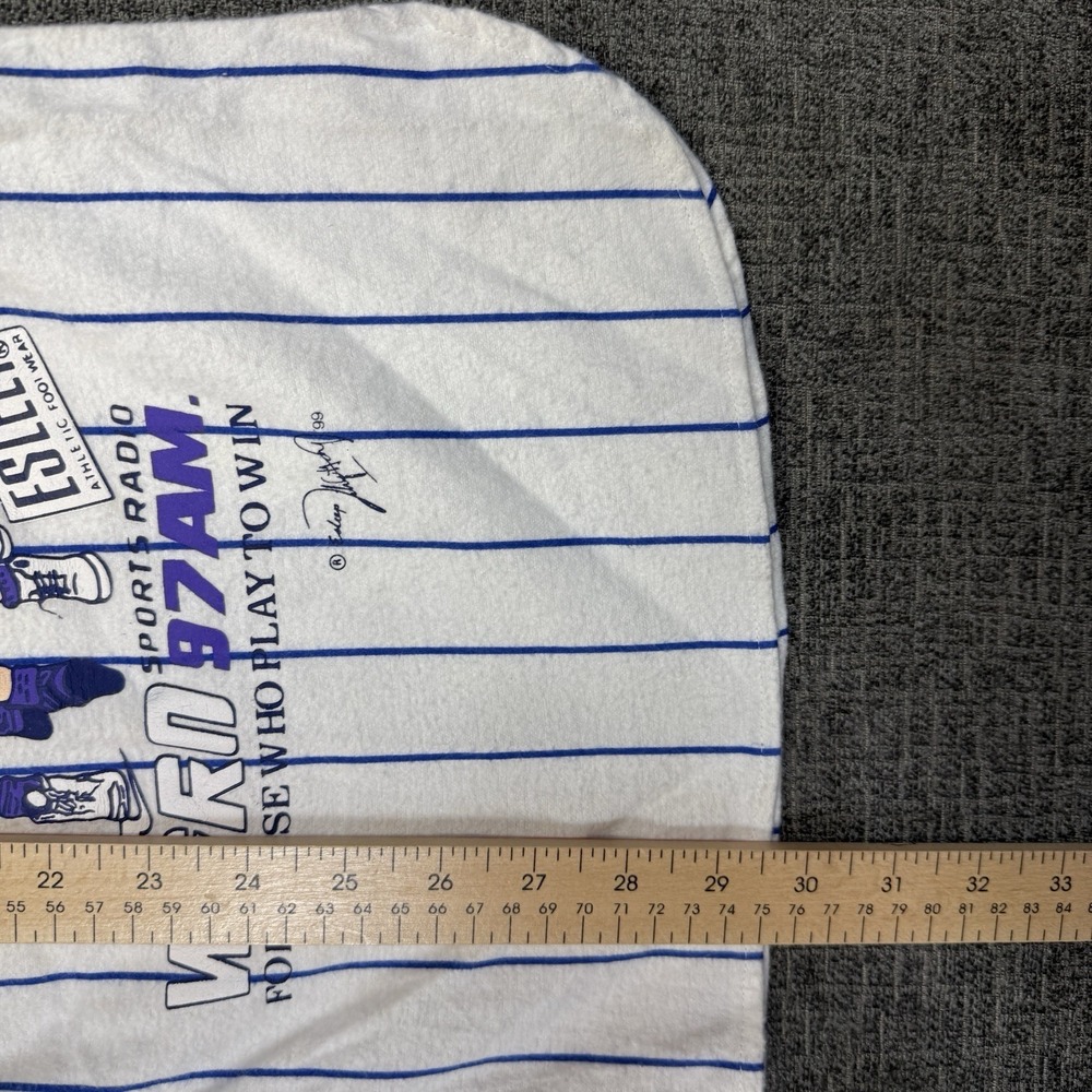 Vintage 90s Esleep Boxer Shirt Pajama‎ Top Size 1X Radio Vitamin Advertisement - Picture 10 of 10
